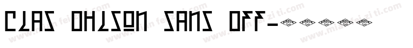 Clas Ohlson Sans Off字体转换